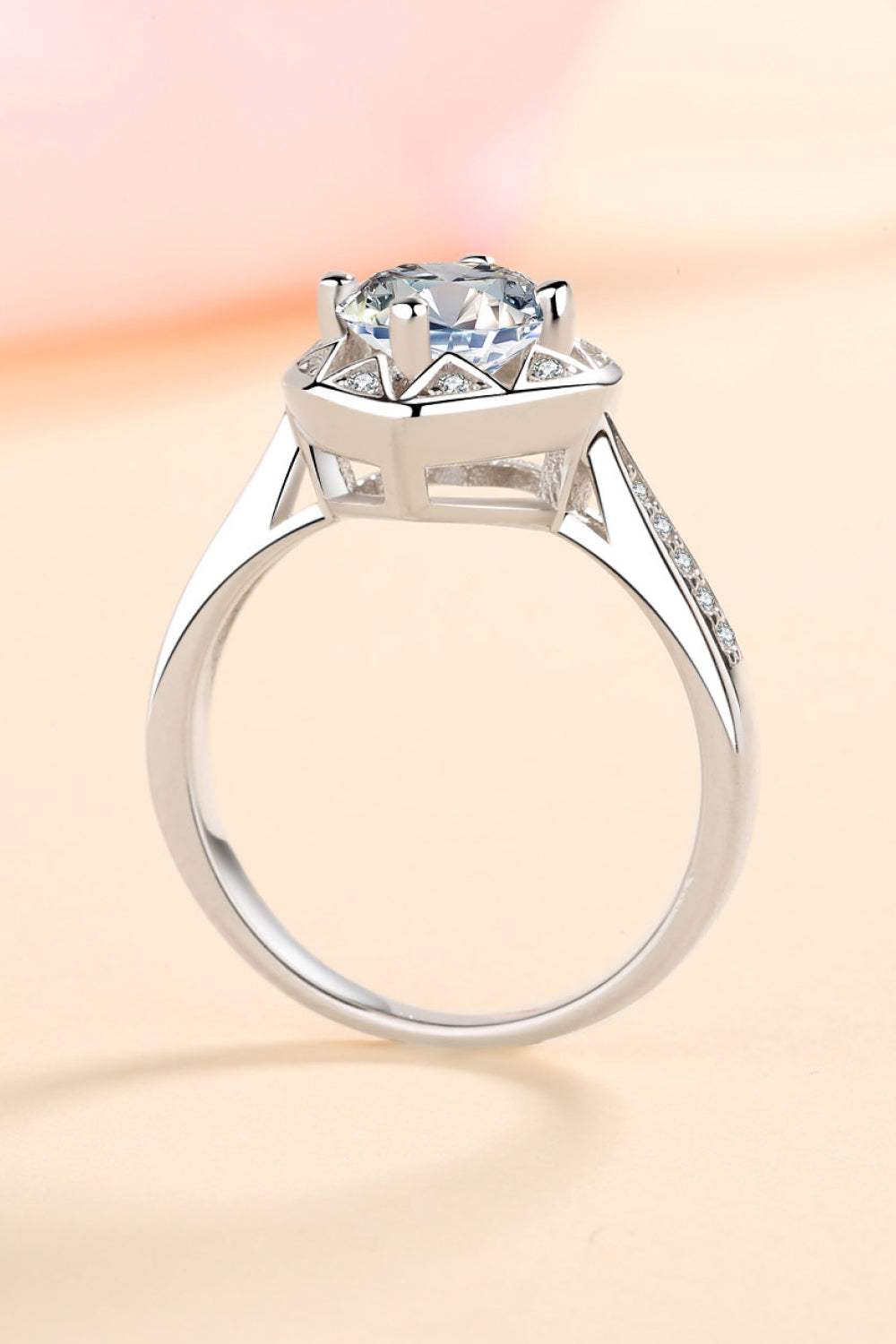 Moissanite Heart Ring Moissanite - Tophatter Daily Deals