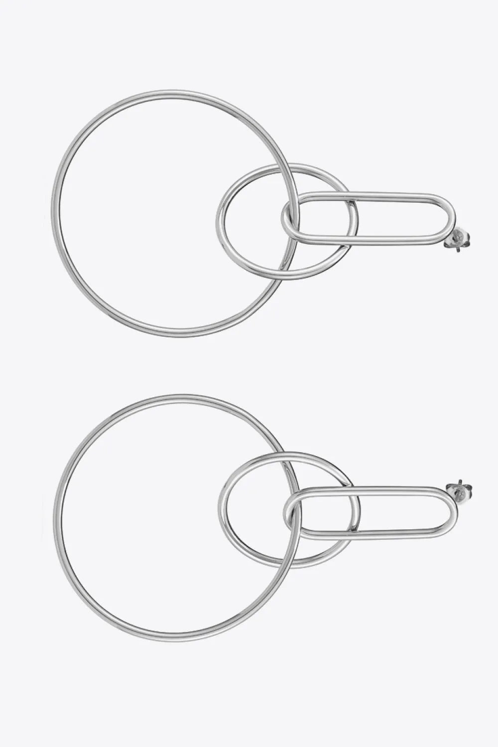 Speak For Yourself Link Hoop Earrings Earrings - Tophatter Daily Deals