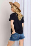 Simply Love Full Size SUNKISSED & SALTY Graphic Cotton T-Shirt Women's T-Shirts - Tophatter Daily Deals