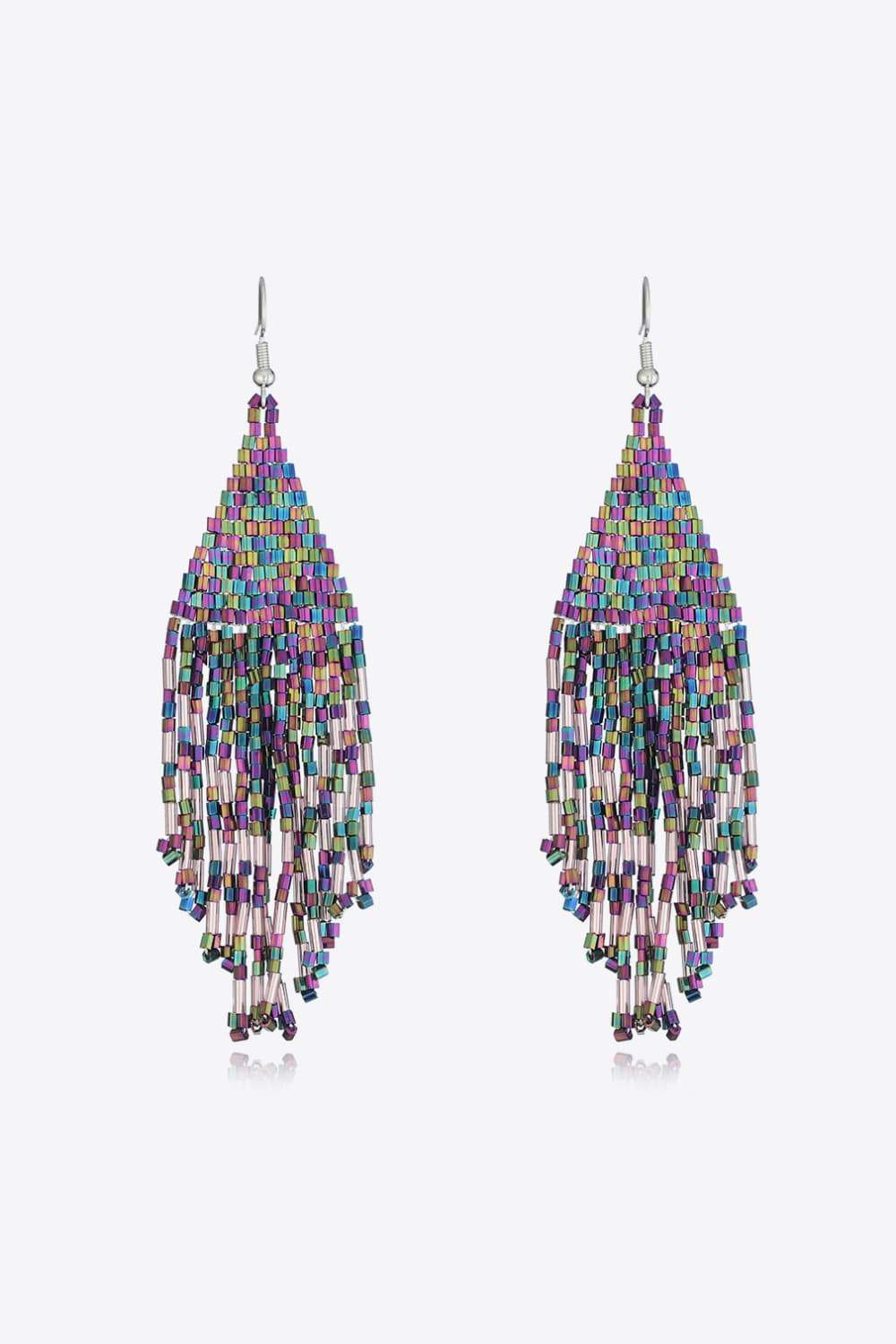 Beaded Dangle Earrings Multicolor One Size Earrings - Tophatter Daily Deals