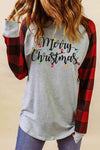 MERRY CHRISTMAS Graphic T-Shirt Charcoal Women's T-Shirts - Tophatter Daily Deals