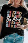 BE KIND Graphic Short Sleeve Tee Women's T-Shirts - Tophatter Daily Deals