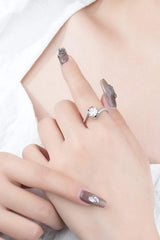 Darling You 925 Sterling Silver Moissanite Ring Moissanite - Tophatter Daily Deals
