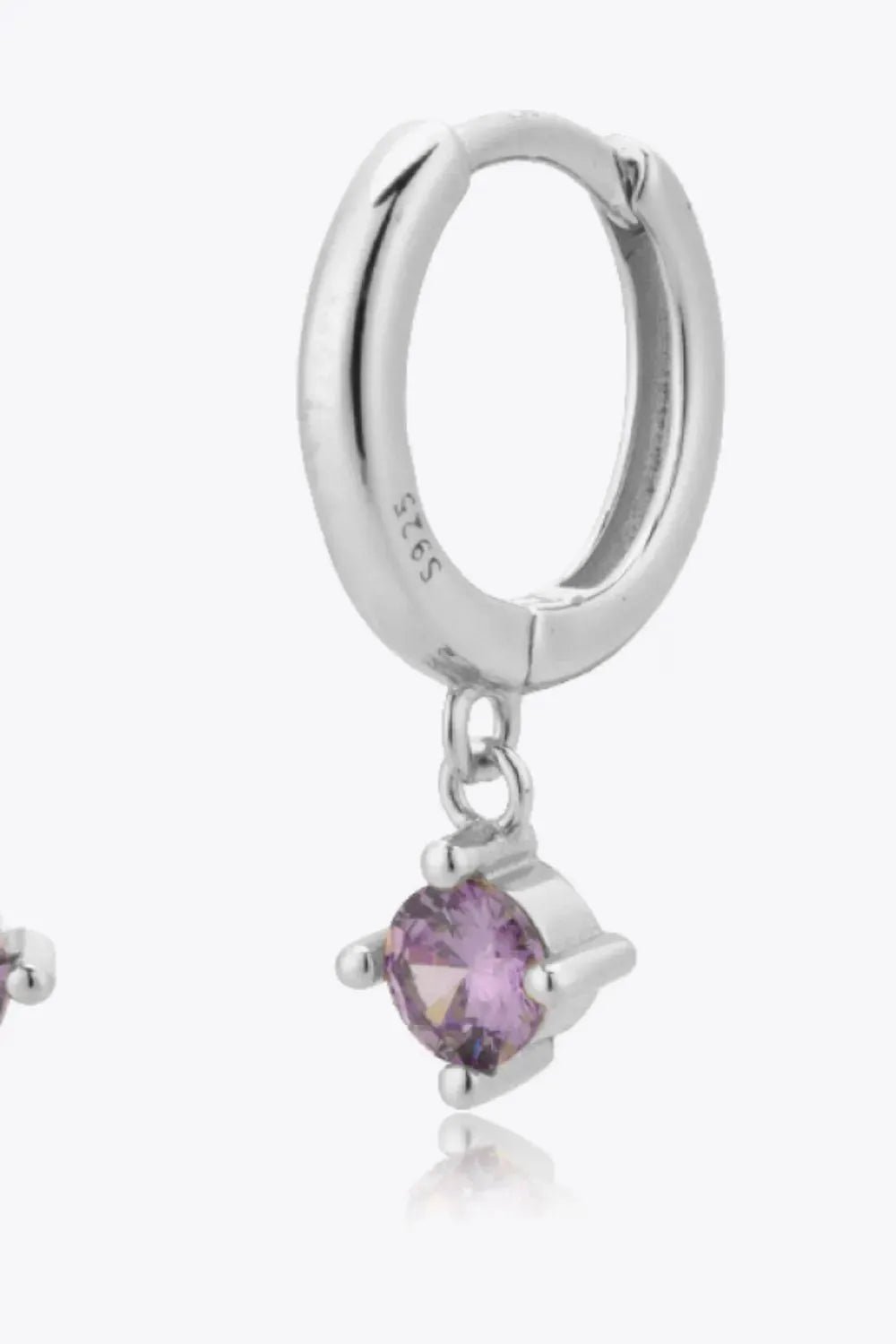 Inlaid Zircon Huggie Drop Earrings Earrings - Tophatter Daily Deals