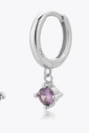 Inlaid Zircon Huggie Drop Earrings Earrings - Tophatter Daily Deals