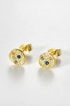 Multicolored Zircon Stud Earrings Earrings - Tophatter Daily Deals