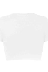 Round Neck Short Sleeve Crisscross Tee Women's T-Shirts - Tophatter Daily Deals