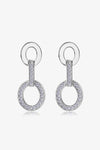 Moissanite 925 Sterling Silver Earrings Silver One Size Moissanite - Tophatter Daily Deals