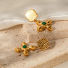 Gold-Plated Stainless Steel Cross Shape Earrings Style B One Size Earrings - Tophatter Daily Deals