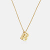 Stainless Steel Letter Pendant Necklace Gold B One Size Necklaces - Tophatter Daily Deals