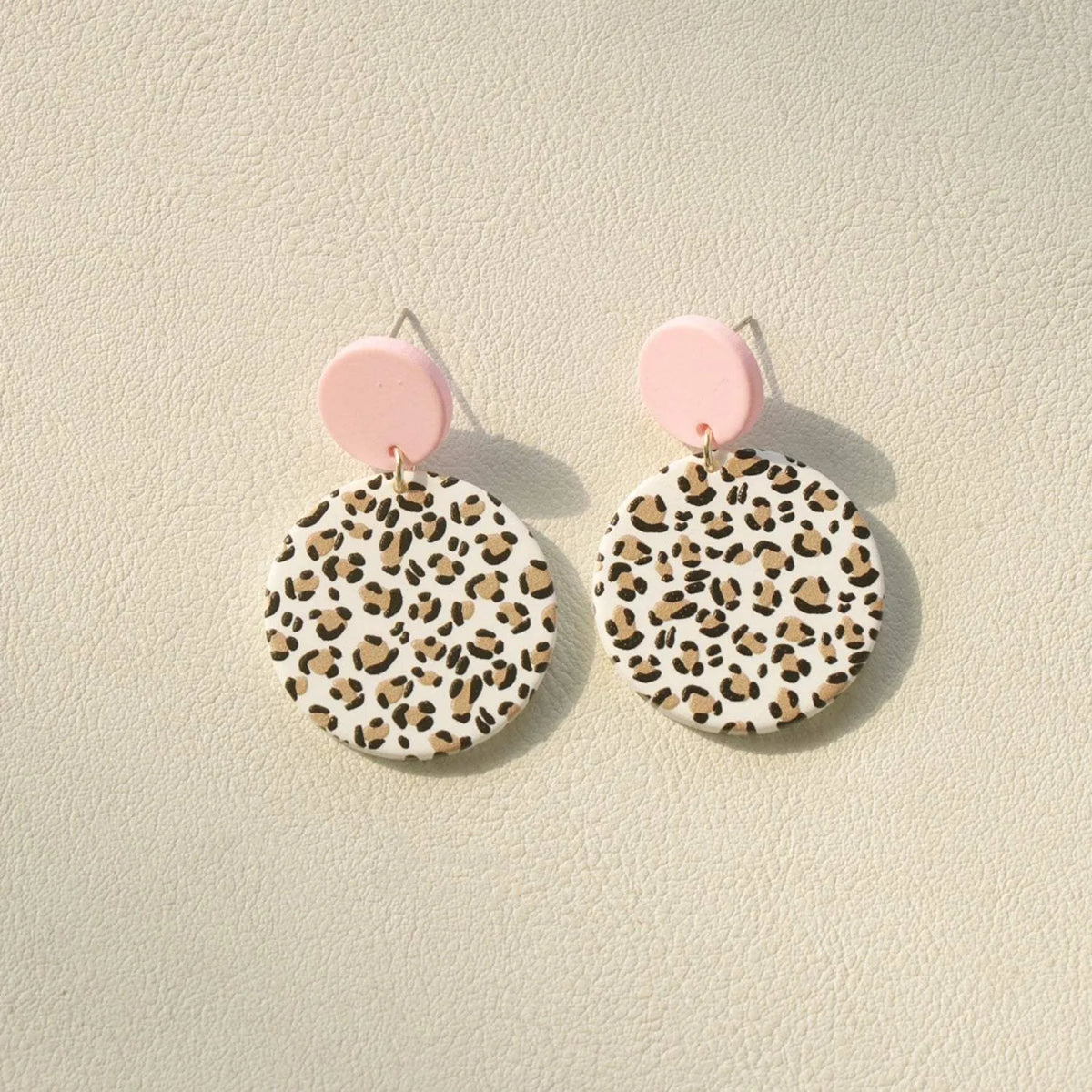 Contrast Geometric Acrylic Dangle Earrings Leopard One Size Earrings - Tophatter Daily Deals