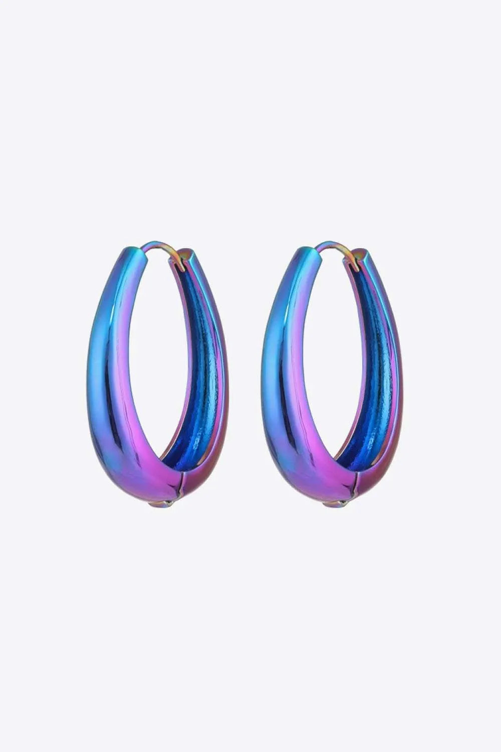 Multicolored Huggie Earrings Earrings - Tophatter Daily Deals