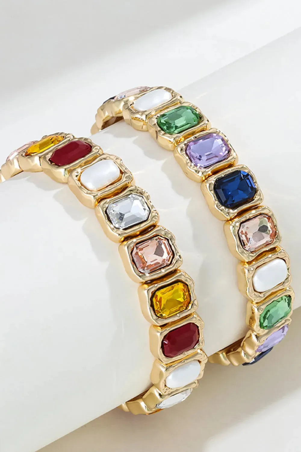 Glass Stone Alloy Bracelet Bracelets - Tophatter Daily Deals