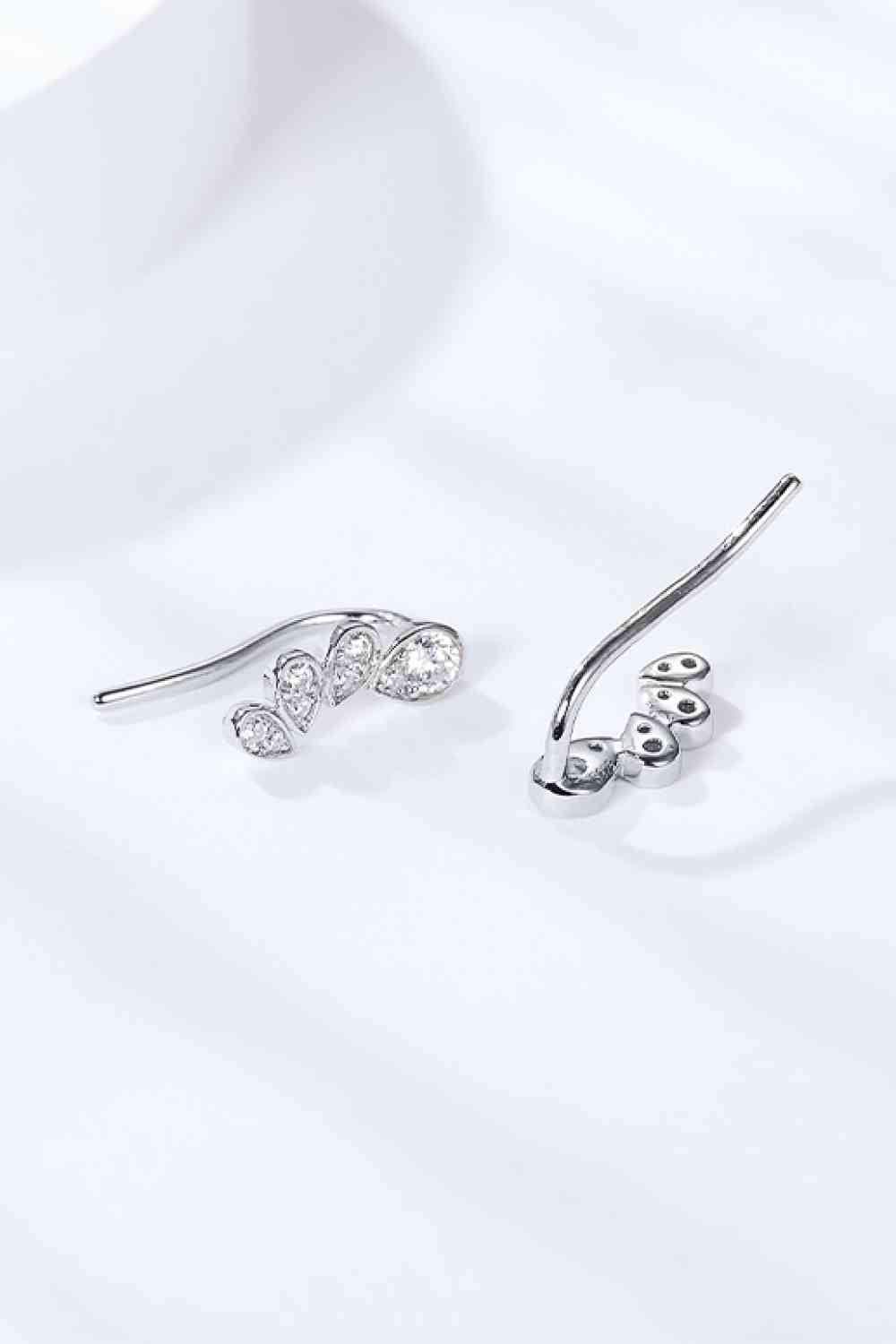 Pear Shape Moissanite Earrings Moissanite - Tophatter Daily Deals