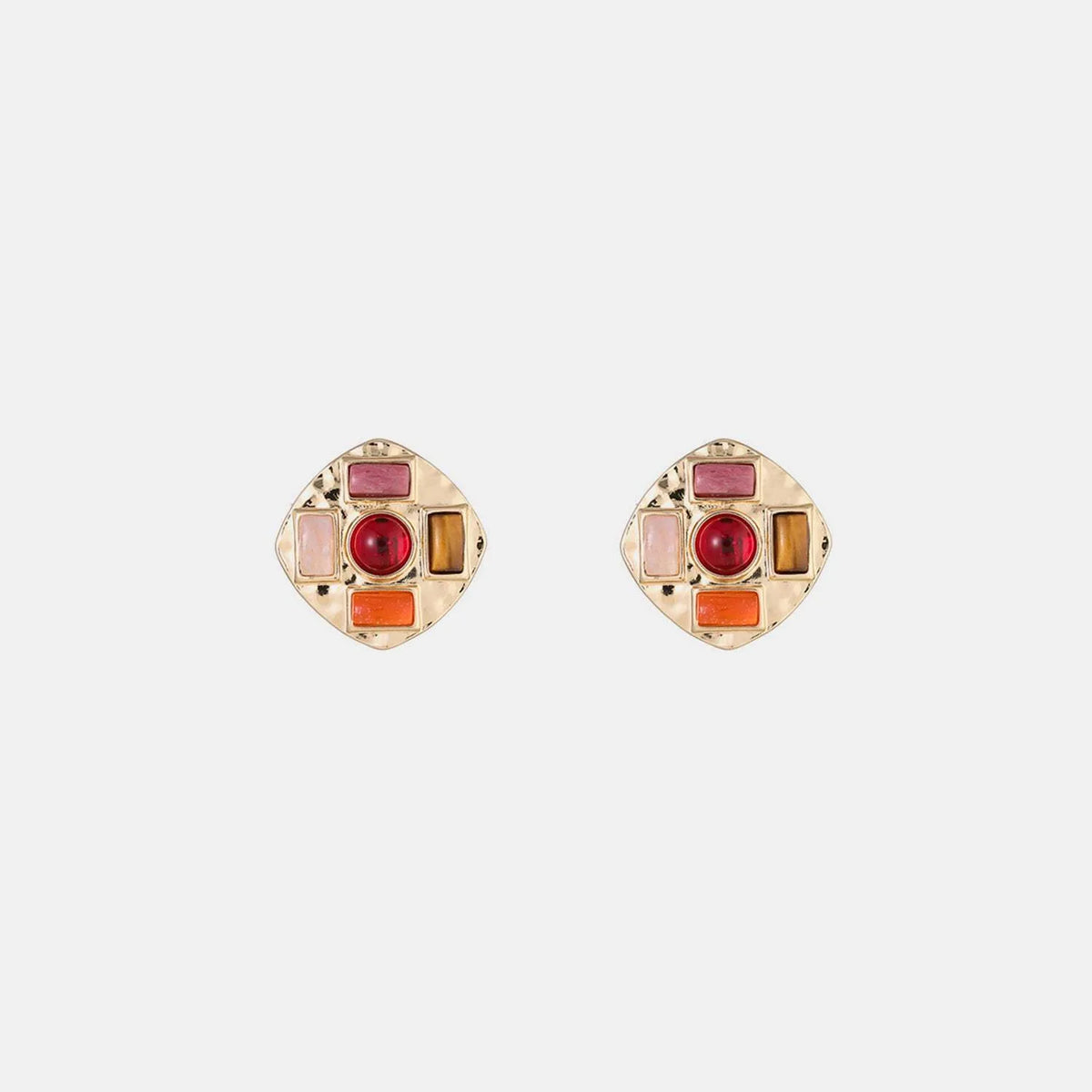 Heart & Geometric Alloy Earrings Style E One Size Earrings - Tophatter Daily Deals