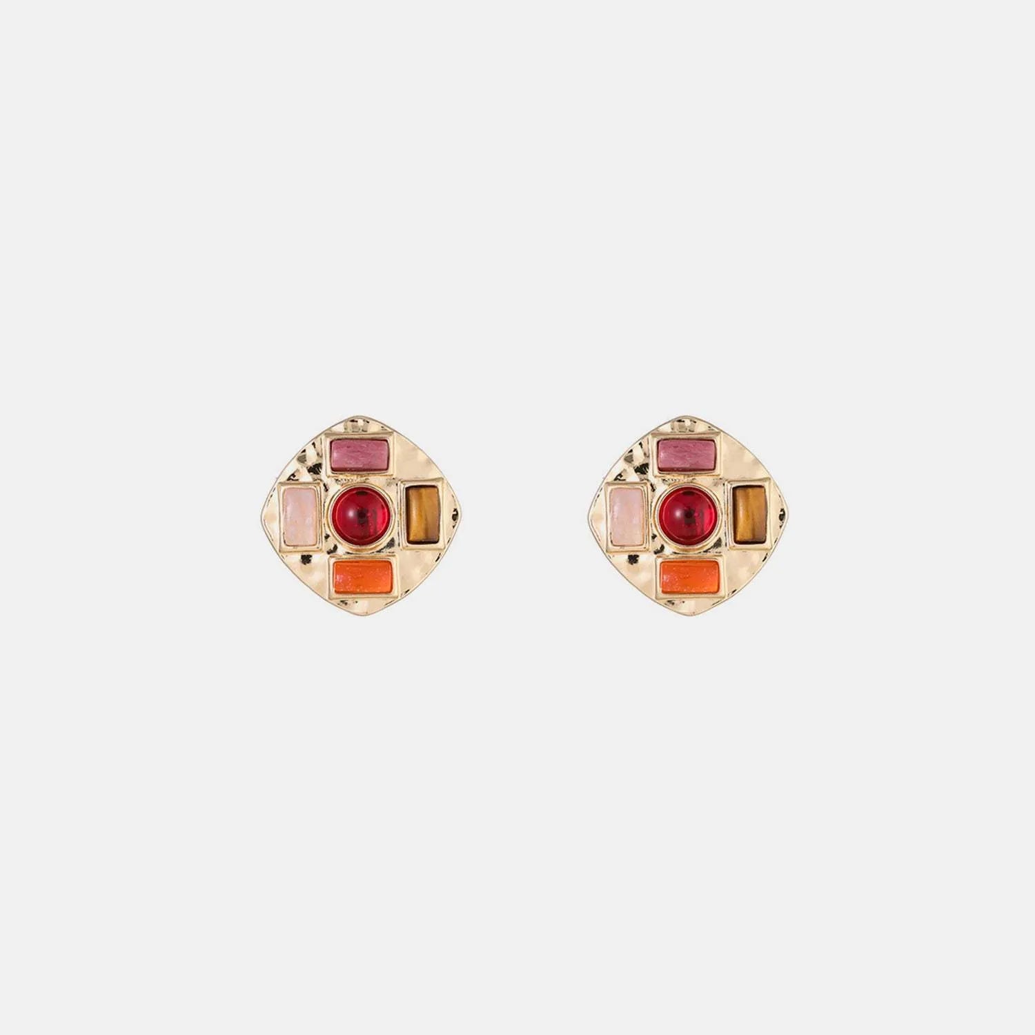 Heart & Geometric Alloy Earrings Style E One Size Earrings - Tophatter Daily Deals