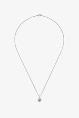 1 Carat Moissanite Pendant Platinum-Plated Necklace Moissanite - Tophatter Daily Deals