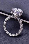 5 Carat Moissanite Heart 925 Sterling Silver Ring Moissanite - Tophatter Daily Deals