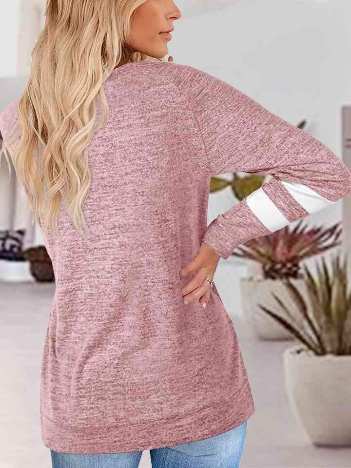 V-Neck Raglan Sleeve T-Shirt Women's T-Shirts - Tophatter Daily Deals