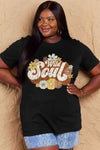 Simply Love Full Size WILD SOUL Graphic Cotton T-Shirt Women's T-Shirts - Tophatter Daily Deals