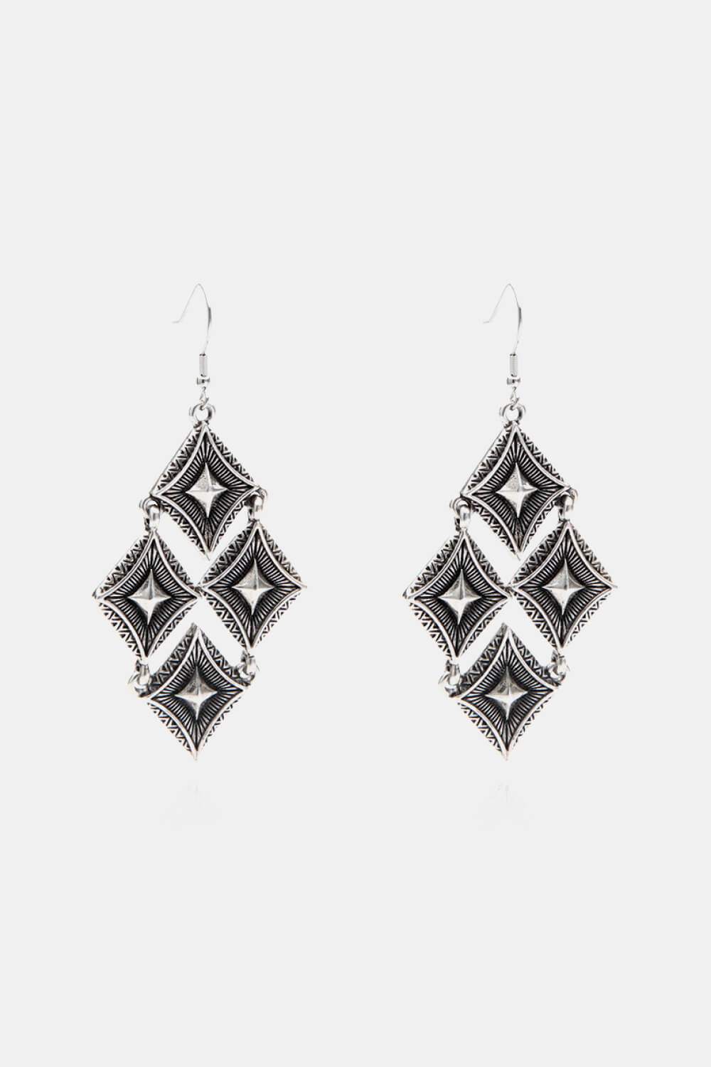 Stainless Steel Geometric Dangle Earrings Earrings - Tophatter Daily Deals