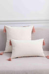 Geometric Graphic Tassel Decorative Throw Pillow Case Decorative Pillowcases - Tophatter Daily Deals