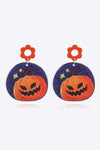 Halloween Theme Earrings Pumpkin One Size Earrings - Tophatter Daily Deals