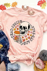 Graphic Round Neck Short Sleeve T-Shirt Women's T-Shirts - Tophatter Daily Deals