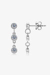 Moissanite 925 Sterling Silver Drop Earrings Moissanite - Tophatter Daily Deals