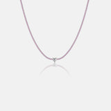 Heart Inlaid Zircon 925 Sterling Silver Necklace Silver One Size Necklaces - Tophatter Daily Deals