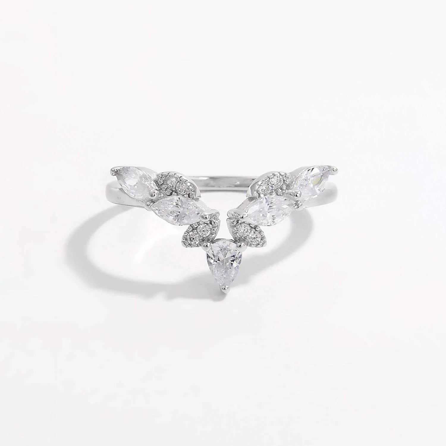 Inlaid Zircon 925 Sterling Silver Ring Rings - Tophatter Daily Deals