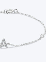 A To F Zircon 925 Sterling Silver Bracelet Bracelets - Tophatter Daily Deals