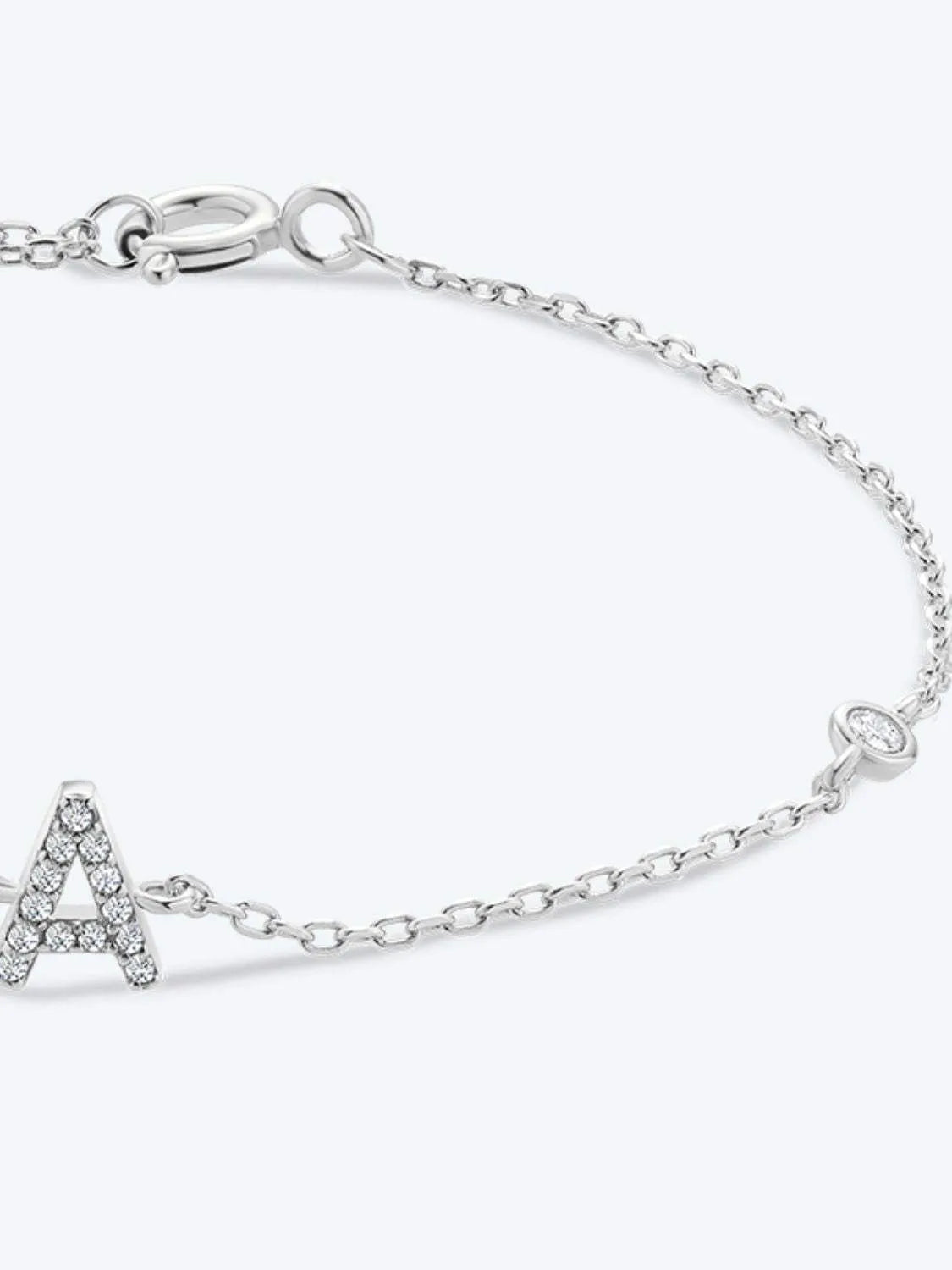 A To F Zircon 925 Sterling Silver Bracelet Bracelets - Tophatter Daily Deals