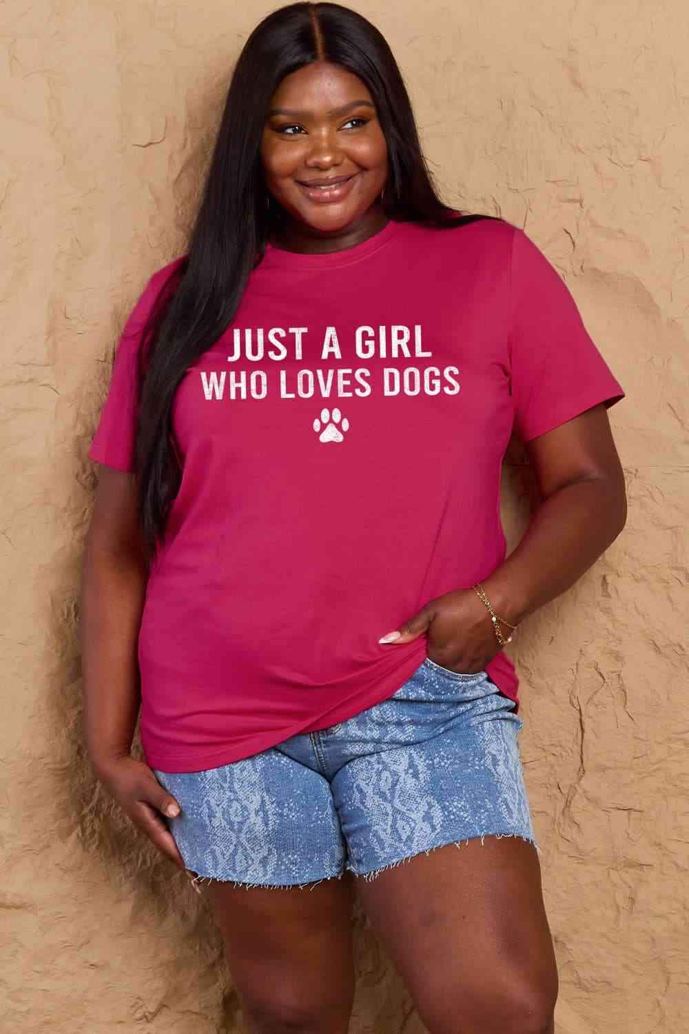 Simply Love Full Size Dog Paw Graphic Cotton T-Shirt Women's T-Shirts - Tophatter Daily Deals