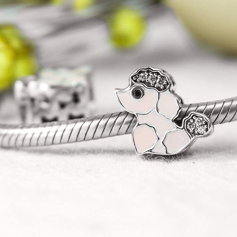 One Piece 925 Sterling Silver Bead Charm Silver One Size Bracelets - Tophatter Daily Deals