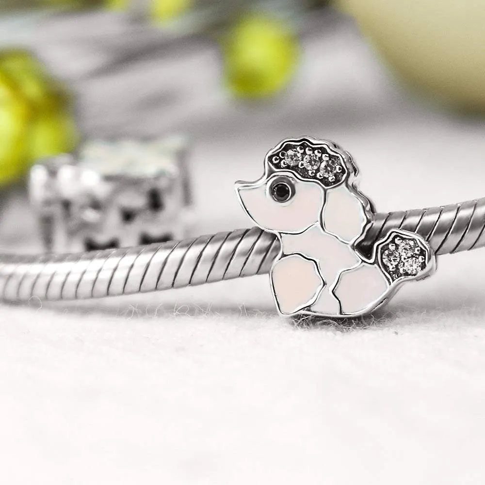 One Piece 925 Sterling Silver Bead Charm Silver One Size Bracelets - Tophatter Daily Deals