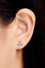 Moissanite 925 Sterling Silver Stud Earrings Moissanite - Tophatter Daily Deals