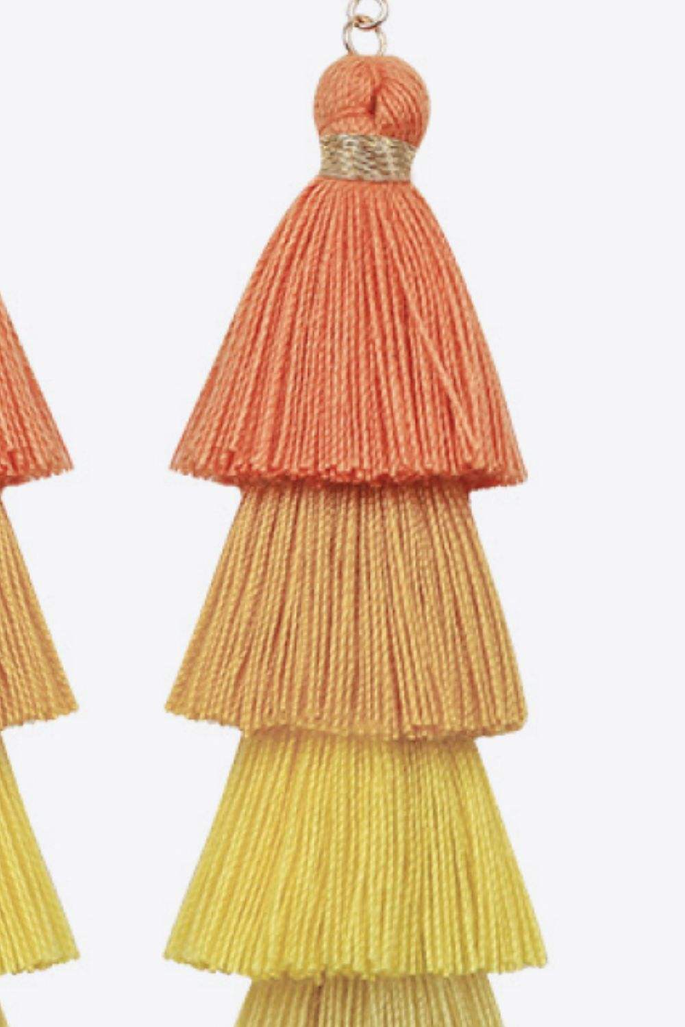 Layered Tassel Earrings Earrings - Tophatter Daily Deals