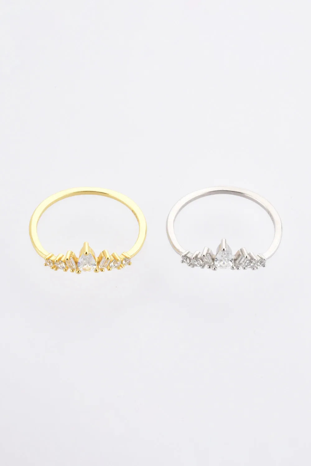Zircon 925 Sterling Silver Ring Rings - Tophatter Daily Deals