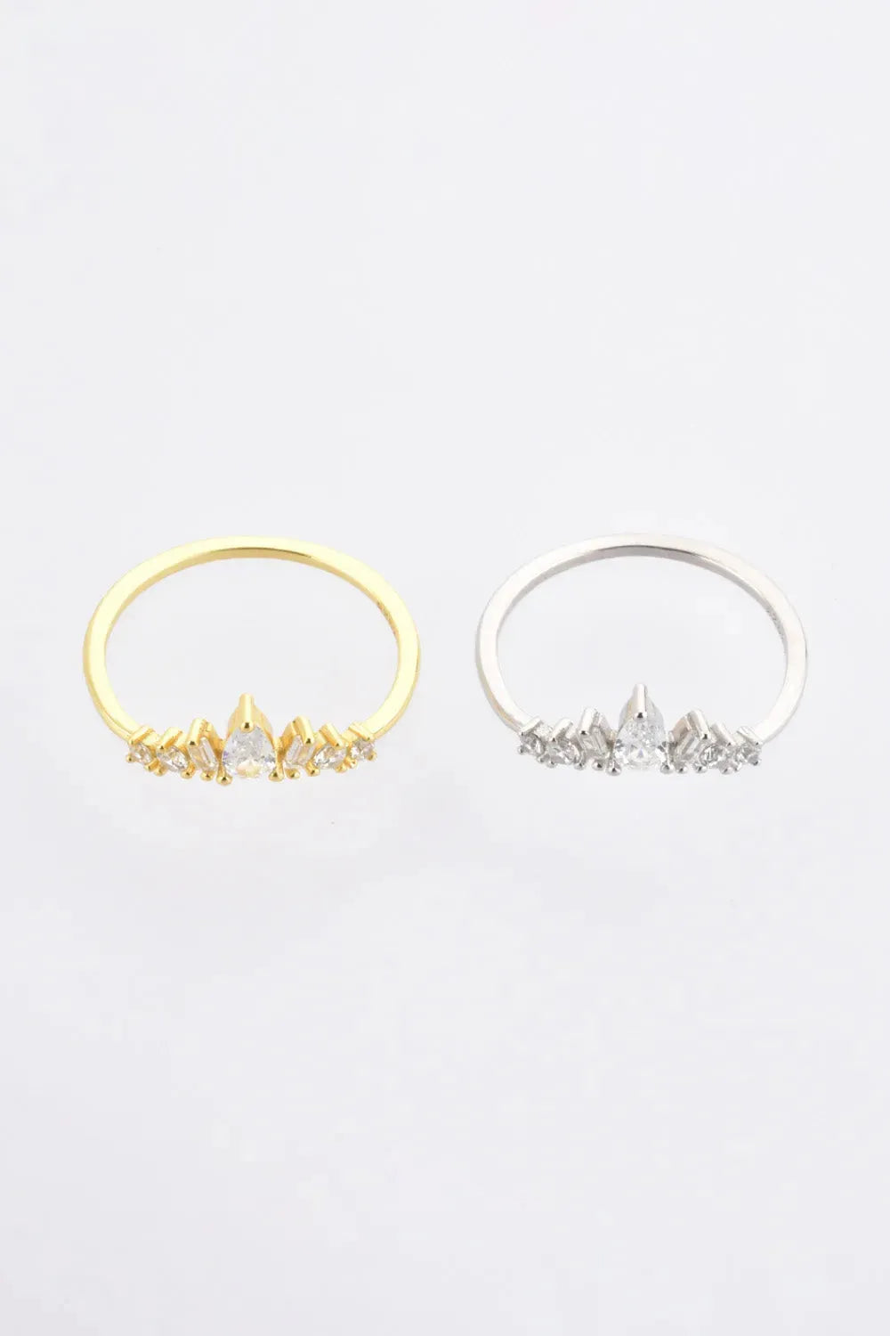 Zircon 925 Sterling Silver Ring Rings - Tophatter Daily Deals