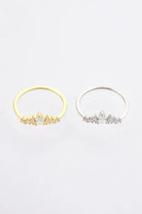 Zircon 925 Sterling Silver Ring Rings - Tophatter Daily Deals