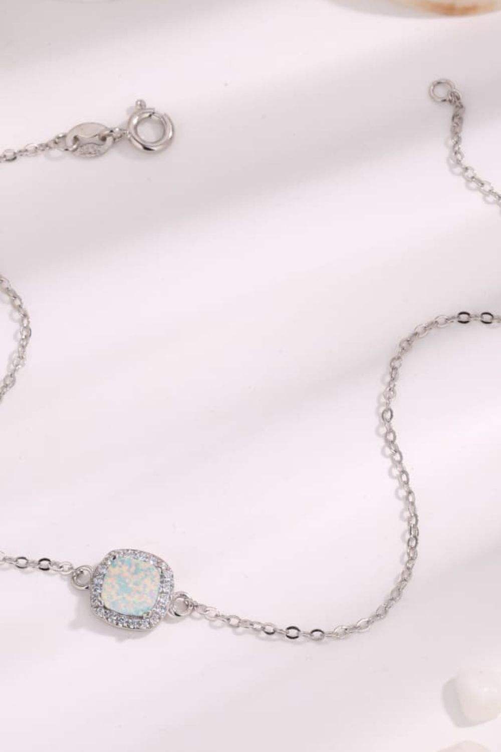 Opal Platinum-Plated Bracelet Opal - Tophatter Daily Deals