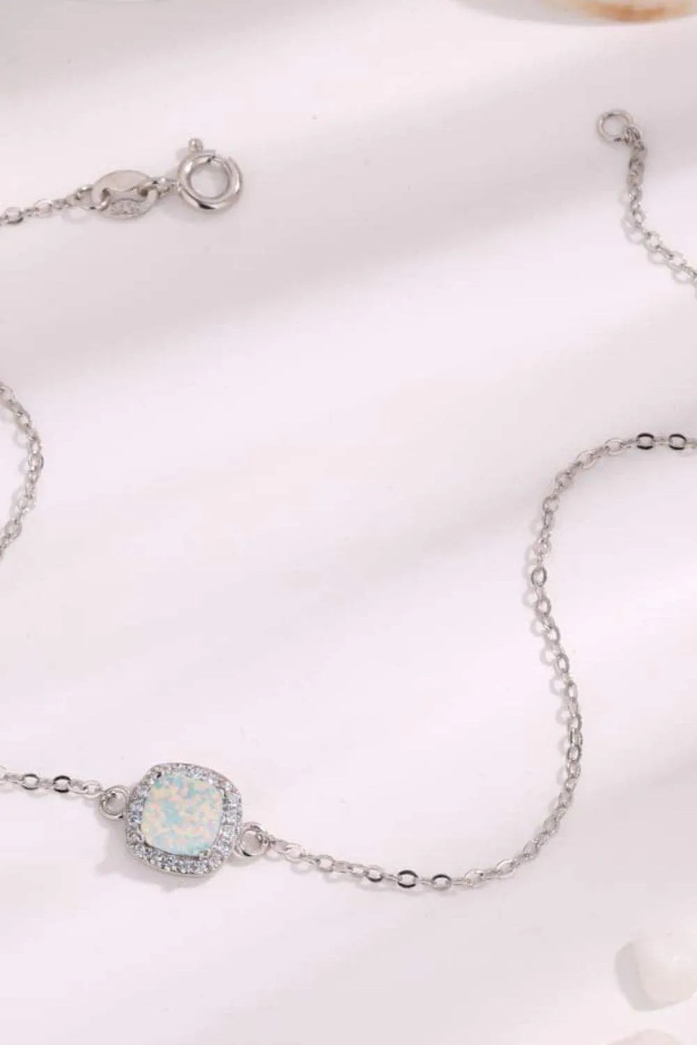 Opal Platinum-Plated Bracelet Opal - Tophatter Daily Deals