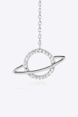 925 Sterling Silver Zircon Planet Single Earring Earrings - Tophatter Daily Deals