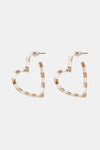 Heart Shape Dangle Earrings White One Size Earrings - Tophatter Daily Deals