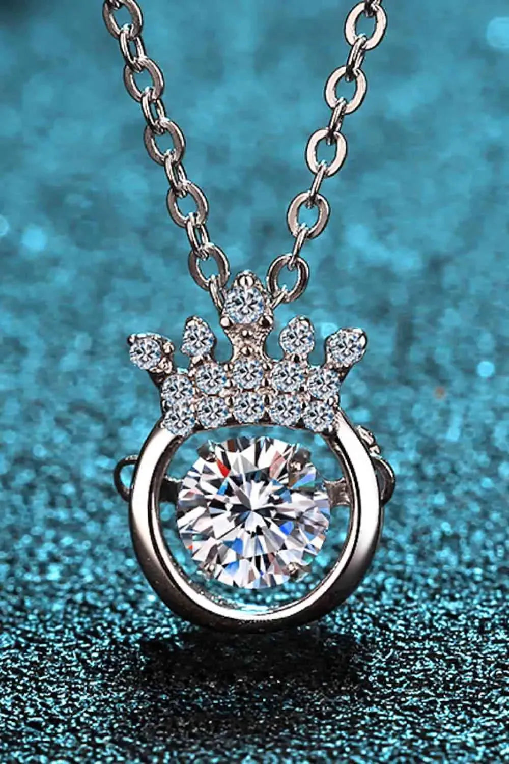 Moissanite 925 Sterling Silver Necklace Moissanite - Tophatter Daily Deals
