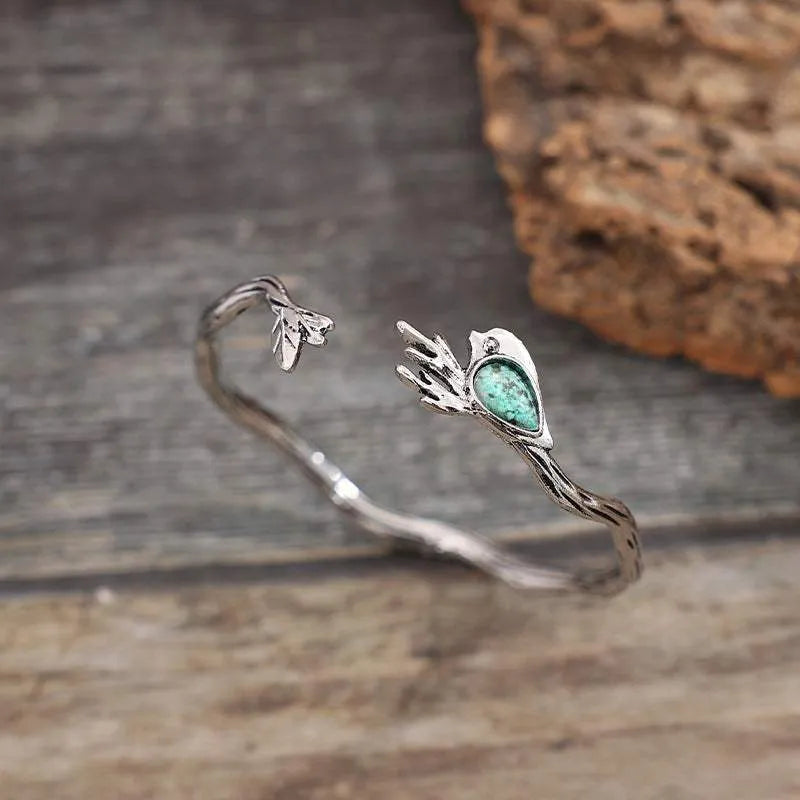 Alloy Leaf Cuff Bracelet Bracelets - Tophatter Daily Deals