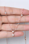 Moissanite 925 Sterling Silver Necklace Moissanite - Tophatter Daily Deals