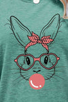 Easter Bunny Graphic Round Neck T-Shirt Women's T-Shirts - Tophatter Daily Deals