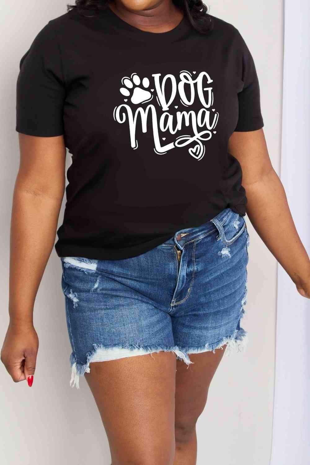 Simply Love Simply Love Full Size DOG MAMA Graphic Cotton T-Shirt Women's T-Shirts - Tophatter Daily Deals